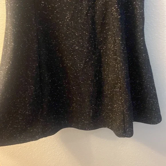 Old Navy Dress Sz L Black White Sleeveless Fit and Flare Textured Stretch Knit - Picture 7 of 10